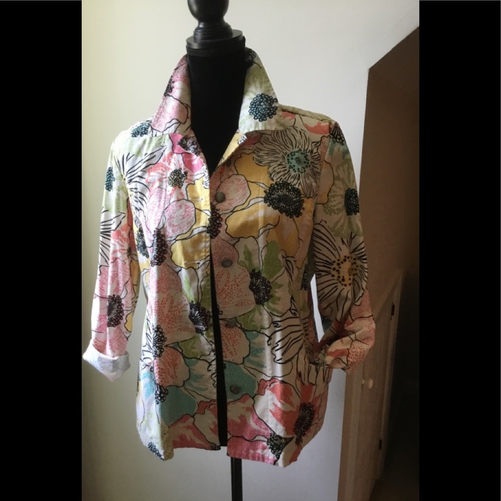 Chico’s Splash of Summer Cotton Jacket